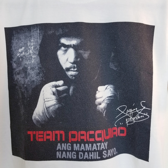 Manny Pacquiao T-shirt printed Autograph - Picture 2 of 6